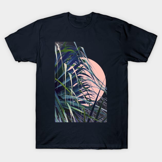 Feather Palm T-Shirt by RoxanneG